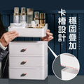 【抽屜收納！疊加設計】桌面抽屜整理收納盒 桌面疊加收納盒